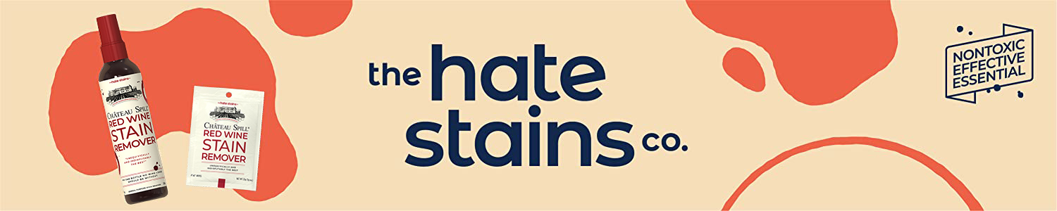 Chateau Spill Red Wine Stain Remover (1 Bottle + 10 Wipes Kit) - The Hate  Stains Co.
