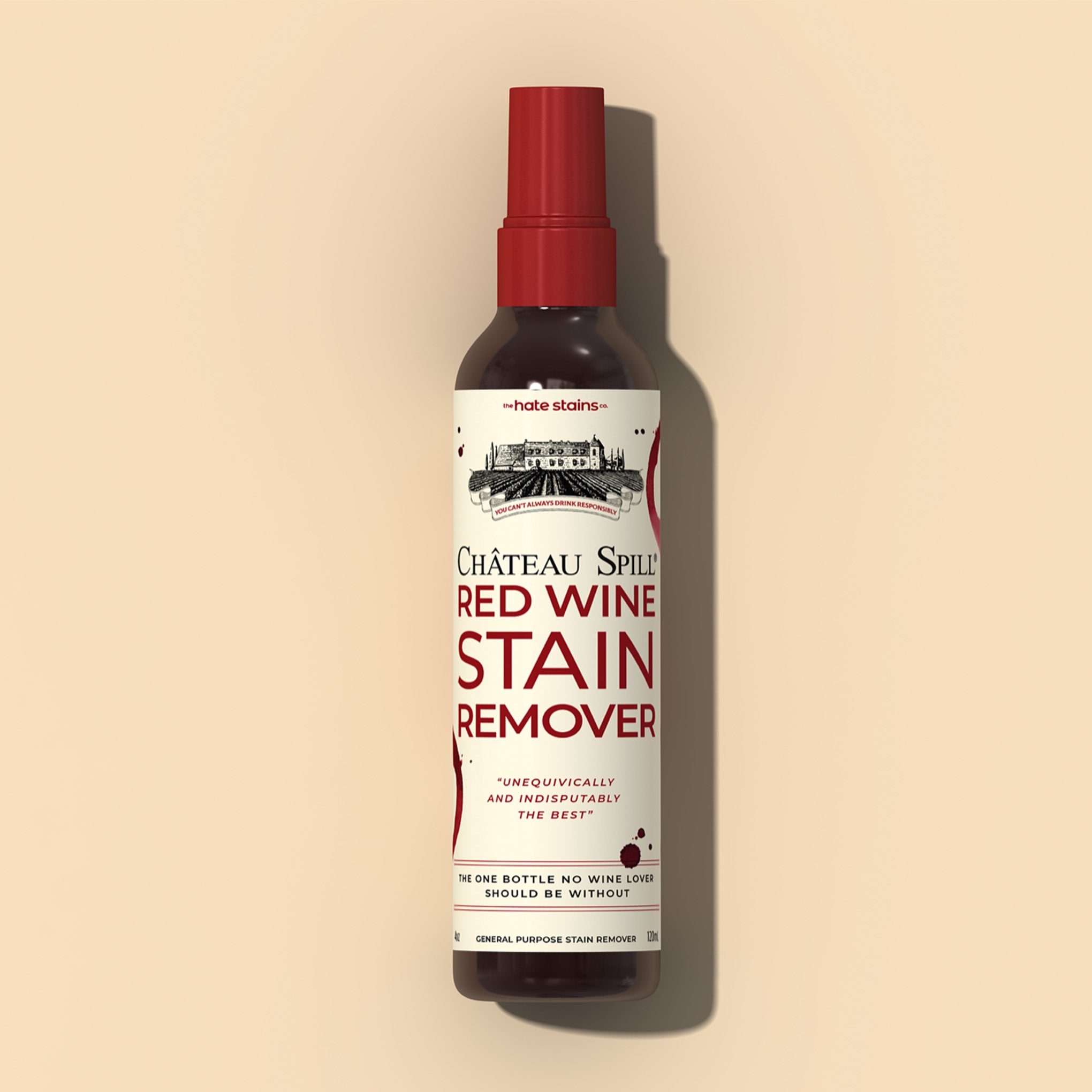 The red wine stain solution? An unspillable wine glass!